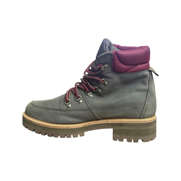 Timberland Womens Courmayeur Waterproof Hiker Boots Olive Red / Burgundy Sz 11 - Picture 12 of 15
